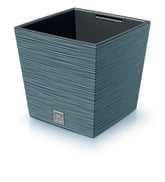 Prosperplast Furu Square Low Planter 29.5x29.5x29cm - Scandinavian Blue